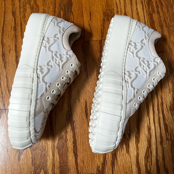 Fendi Camelia FF Karligraphy low-top sneakers in 38.5 - Picture 7 of 12